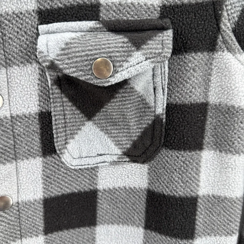 Eddie Bauer‎ BOYS FAUX SHEARLING-LINED SHIRT JACKET Size 10-12